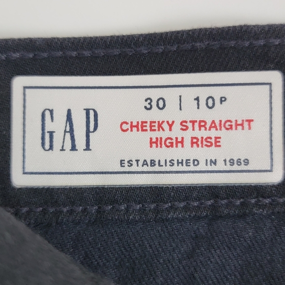 GAP NEW Women's 30/10P Black Cheeky High Rise 90's Y2K Straight Denim Jeans - Picture 10 of 13